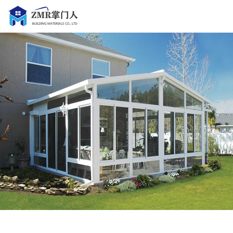 European style thermal break glass sunroom panels glass sunrooms for sale