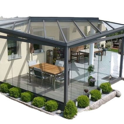 DIY outdoor veranda sunrooms&glass houses aluminum glass room