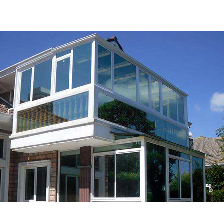 DIY prefabricated veranda sunrooms glass houses aluminium kit sunrooms