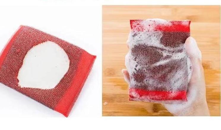 High Quality Absorbent Fiber Washing Towel Household Scouring Pad Cleaning Kitchen Supplies