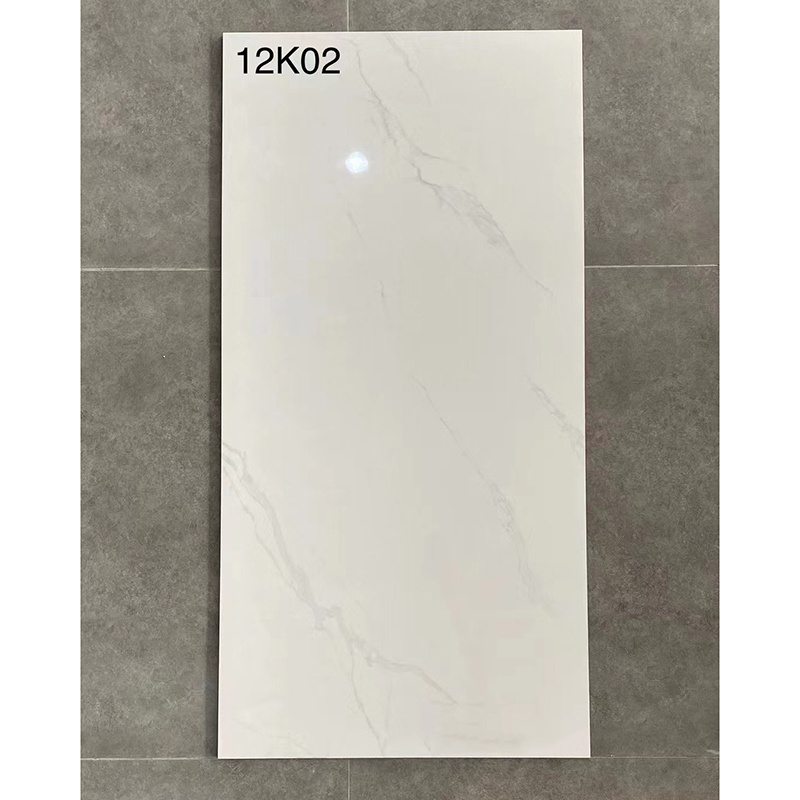 Luxury indoor tiles 600x1200mm wireless textured Modern gloss marble floor tiles living room kitchen and bathroom wall tiles