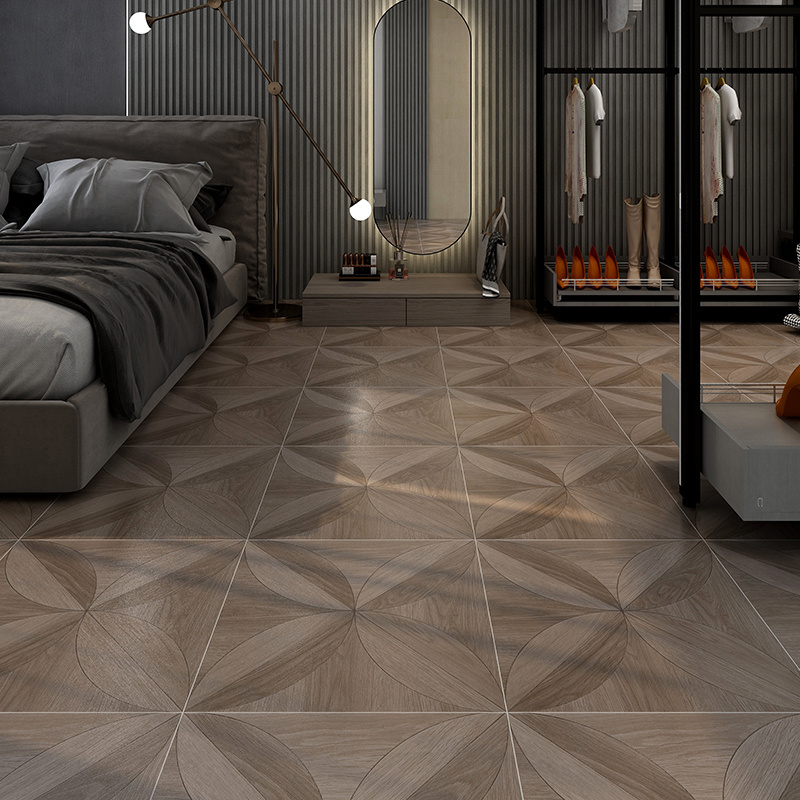 50 x 50 cm Porcelanico Tau Ceramic Floor Tile with Glazed Porcelain Wood Matt Non-Slippy Surface House Applications