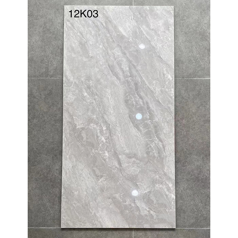 Luxury indoor tiles 600x1200mm wireless textured Modern gloss marble floor tiles living room kitchen and bathroom wall tiles