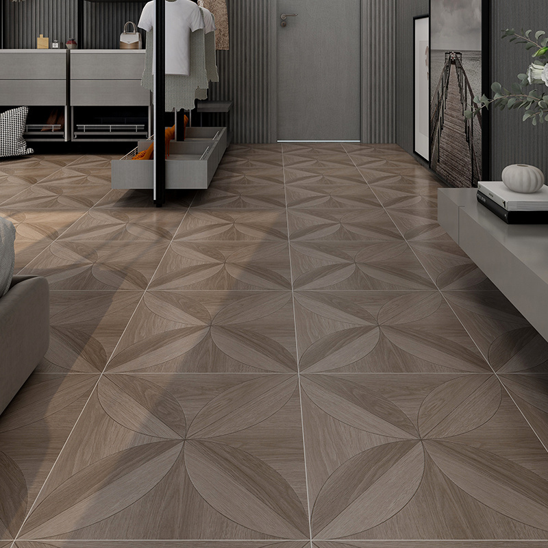 50 x 50 cm Porcelanico Tau Ceramic Floor Tile with Glazed Porcelain Wood Matt Non-Slippy Surface House Applications