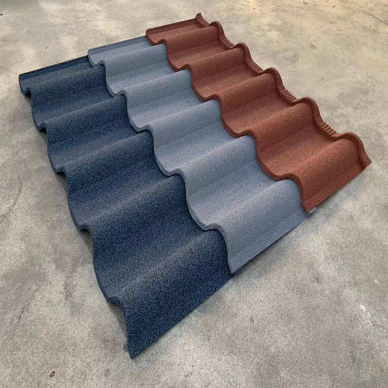 Alu-zinc Todur Milano Metal Sheet Tiles Flat Shingle Roof Stone Coated Steel Roofing Tile