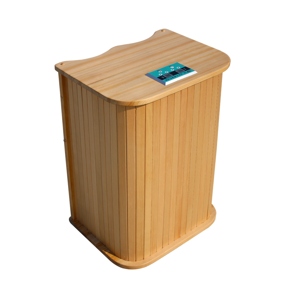 Portable wooden barrel sauna far infrared for body care