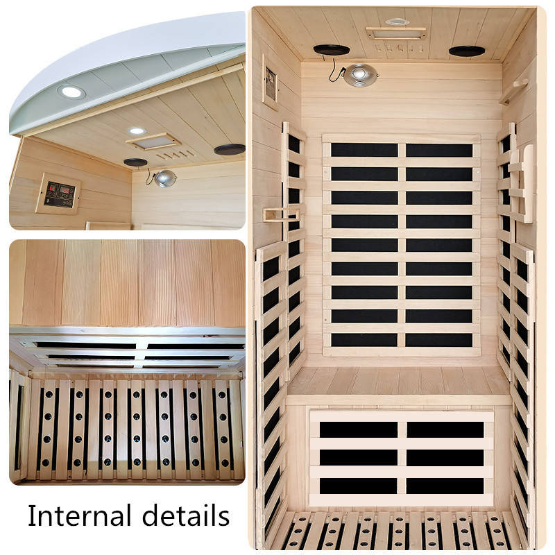 1 Person Infrared Sauna Cabin Physical Therapy Sauna For Health