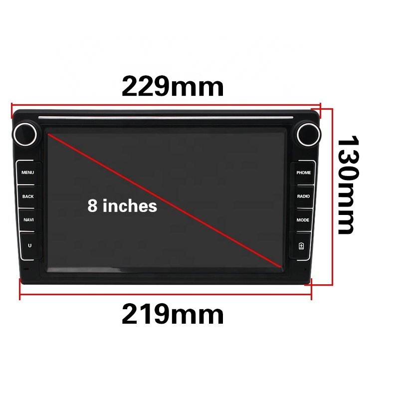 New 8 inch Car Audio Android 1GB 16GB Dual Knob Physical Button Android Car Universal Machine Navigation GPS BT WIFI Car Player