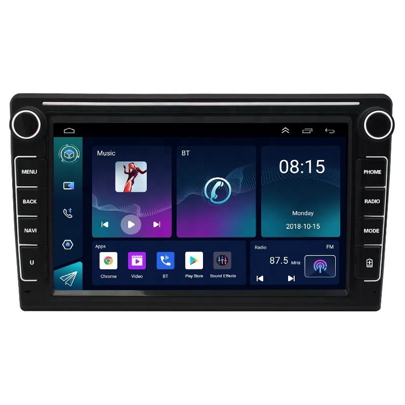 New 8 inch Car Audio Android 1GB 16GB Dual Knob Physical Button Android Car Universal Machine Navigation GPS BT WIFI Car Player