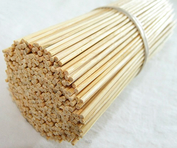 25 cm Bamboo skewers Natural BBQ Bamboo sticks for foods skewers