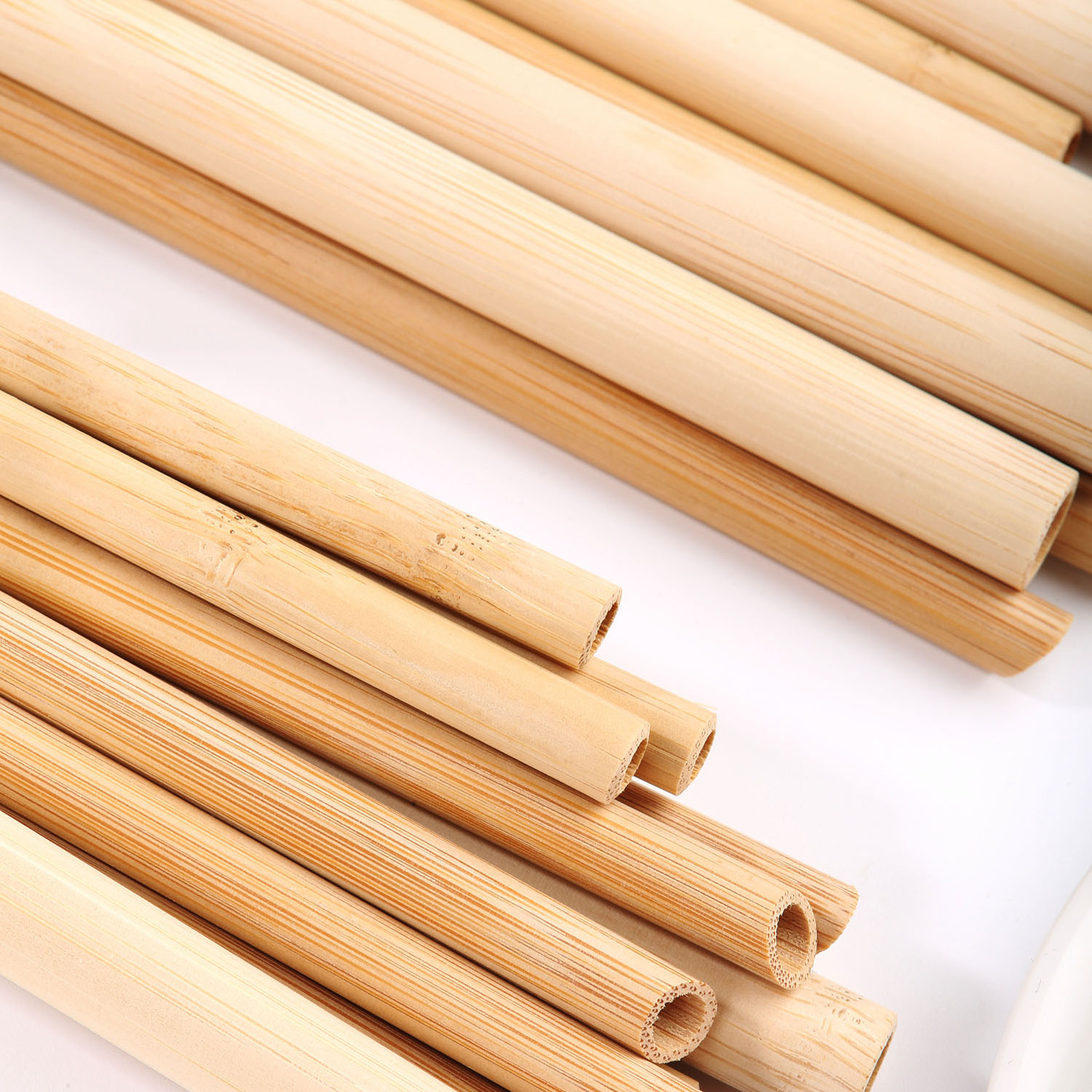 Free sample biodegradable bamboo drinking straws  natural plant bamboo disposable straws