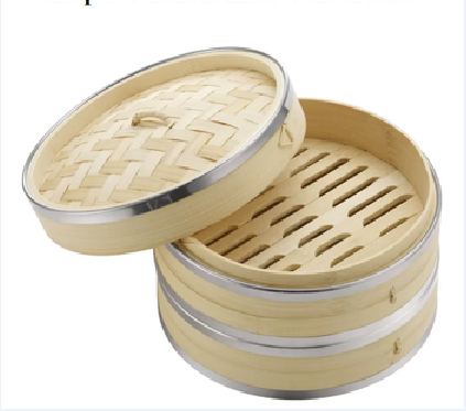 Eco friendly Multi-function Food steamer ,bamboo steamer basket  2 tier stainless steel dumpling steamer bamboo