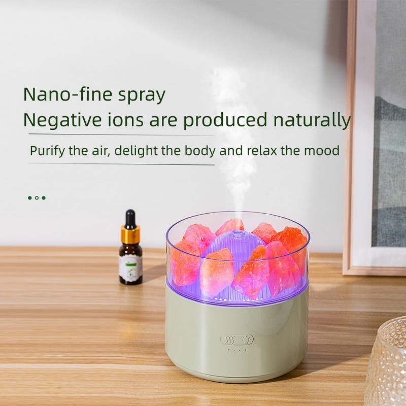 nature essence Salt Stone Aromatherapy Machine Essential Oil Atomization Diffuser Office gift Colorful aroma diffusers