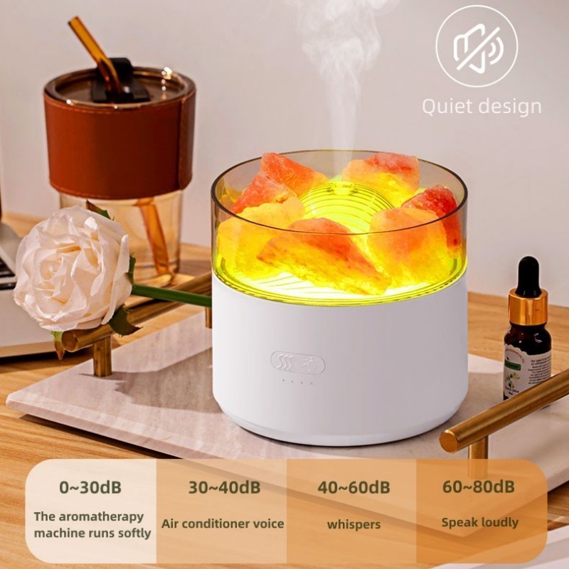 nature essence Salt Stone Aromatherapy Machine Essential Oil Atomization Diffuser Office gift Colorful aroma diffusers