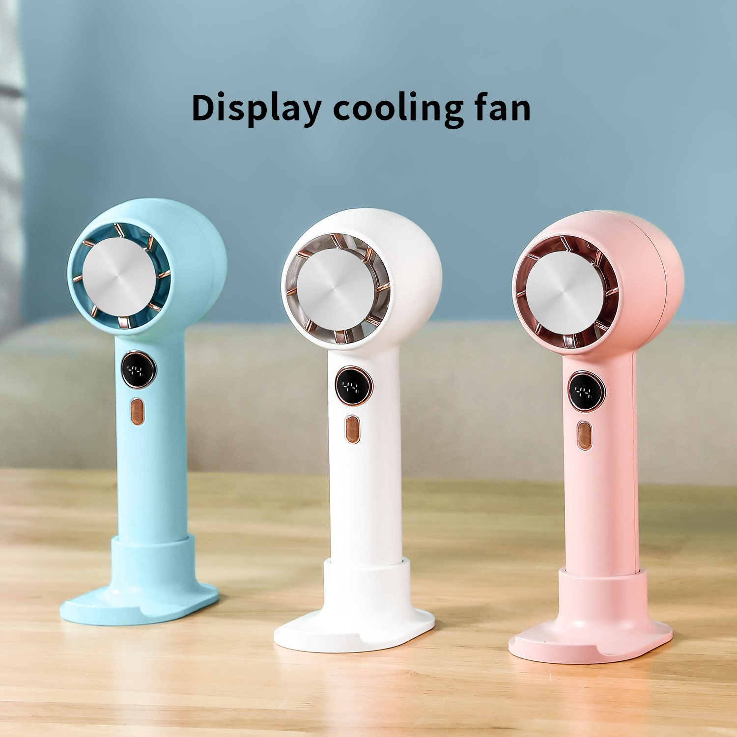 new digital Handheld Turbo Fan mini ice Cold compress Air Cooling Portable Rechargeable USB 2000mAh wireless Fans with Base