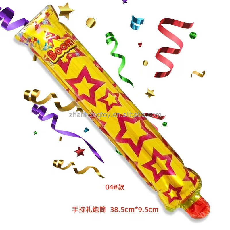 2023 the newest foil balloon Inflatable Confetti Poppers For New Year Christmas Wedding Birthday Party Supplies