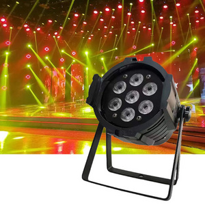 Lightweight mini 4in1 stage decoration effect light 7x12w led par lights rgbw for indoor events