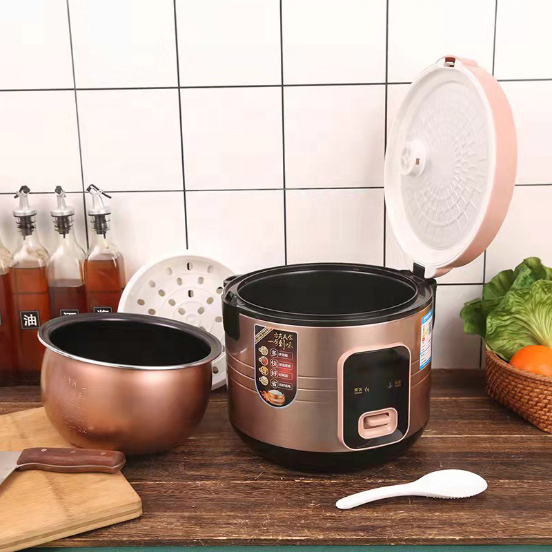 High quality Deluxe Rice Cooker Olla Arrocera Champagne Color Kitchen Cooker Multi Liter Auto Keep Warm Electric Rice Cooker