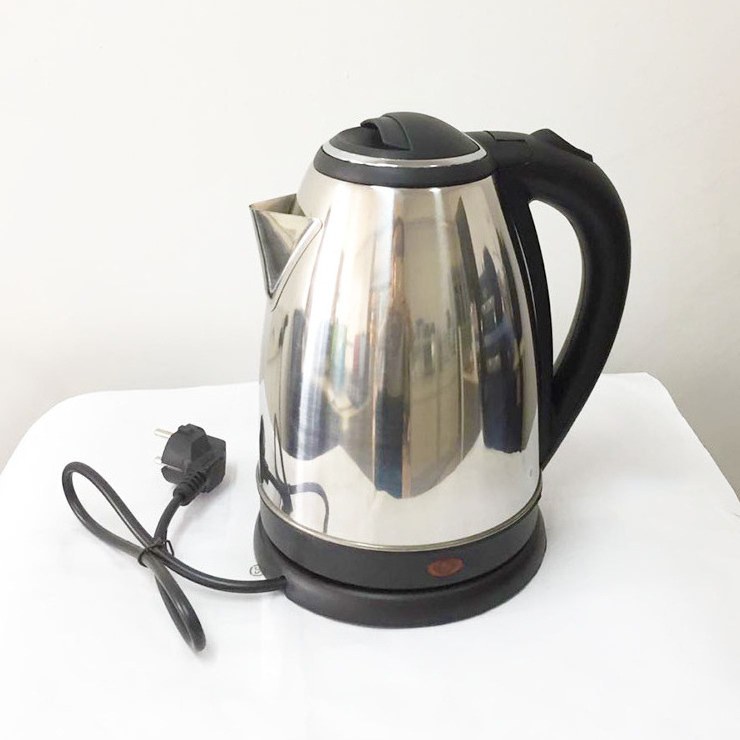 LFGB CB CE Certificate Electrical Household Appliance Hotel Office Tea Normal Stainless Steel Electric Kettle