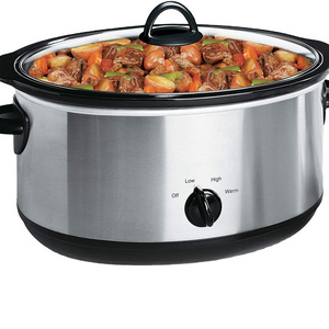 3.5L/4.5L Oval Manual Stainless Steel Slow Cooker with Stoneware inner pot 220V 60Hz 160W