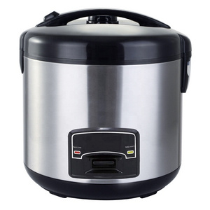 Stainless Steel Housing Deluxe Electric Rice Cooker with PP Steamer 1.8L/2.8L