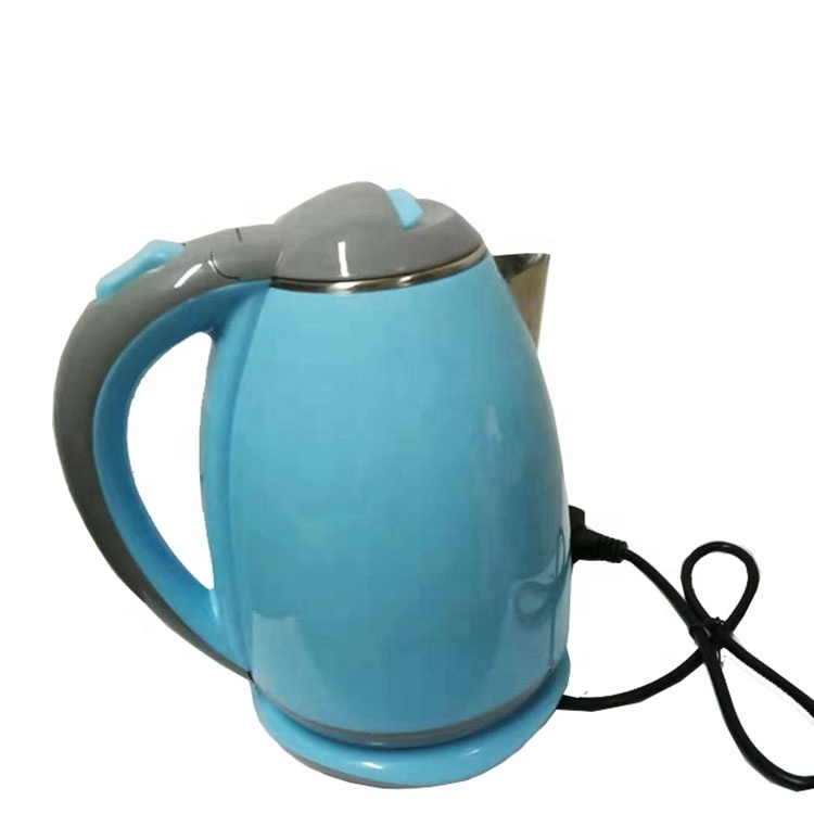 Good Market Kettle Blue With Grey 1.8L 220V Double Wall Plastic Electric Kettle