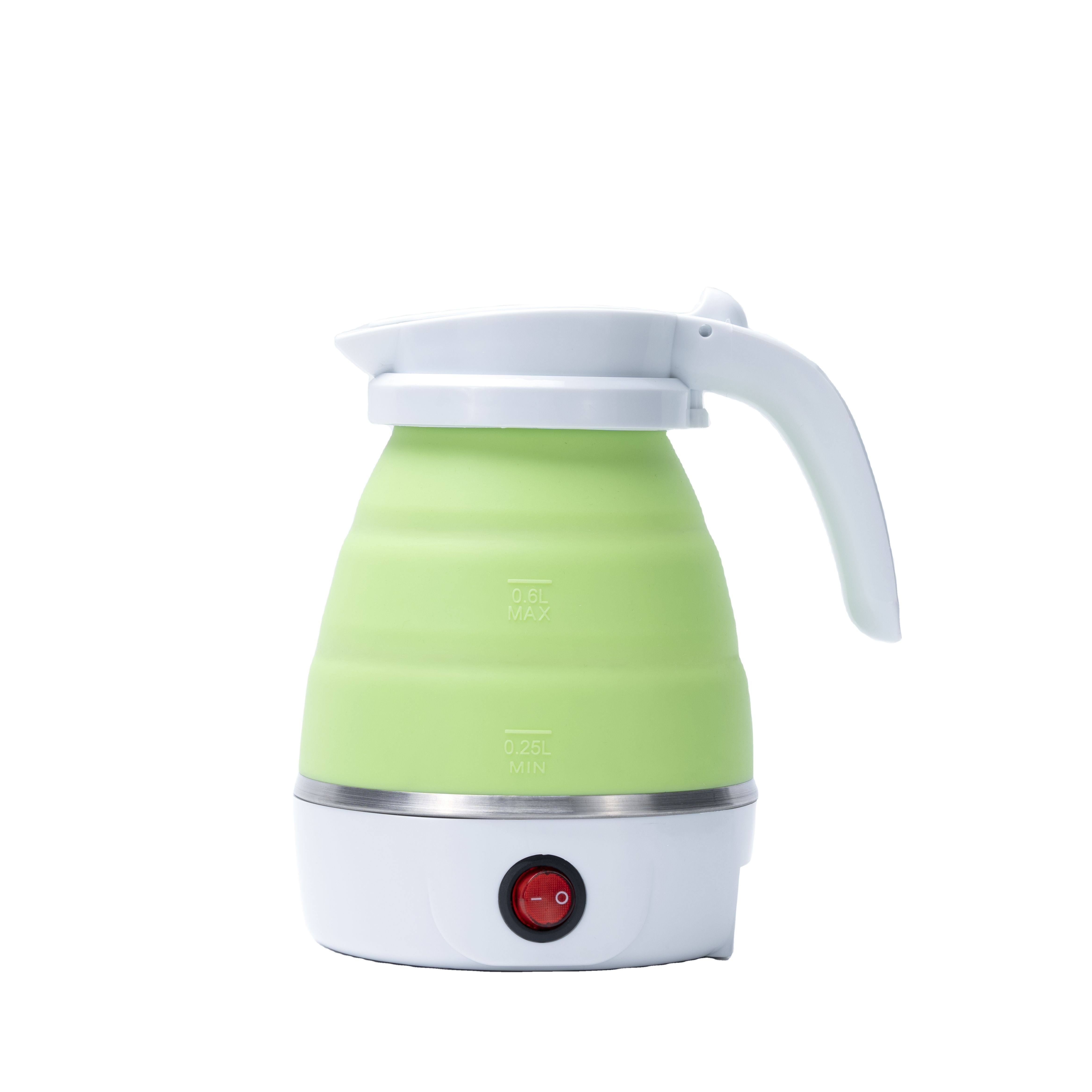 110V/220V Portable Electric Travel Kettle  0.6L Mini Portable Foldable Kettle Collapsible Outdoor silicone Electric Kettle