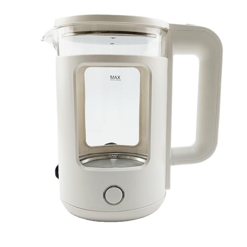 New Model New Half Plastic Cover Outer Shell HBG Glass Kettle Electric 201 SS Heating Plate Glass Electric Kettle