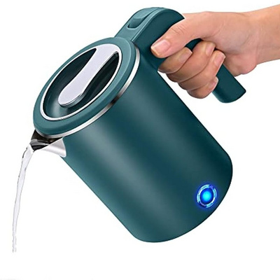 New Product Mini electric kettle 0.8L water coffee tea maker Portable quick boiler hotel appliances double wall small