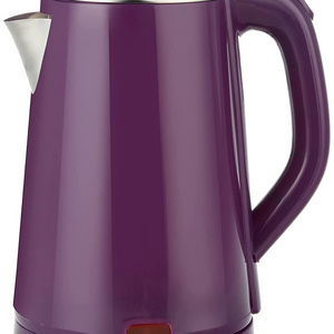 High quality Kitchen appliance Purple Double Wall Plastic Home Appliances 1.8L Plastic Wholesale Electric Kettle