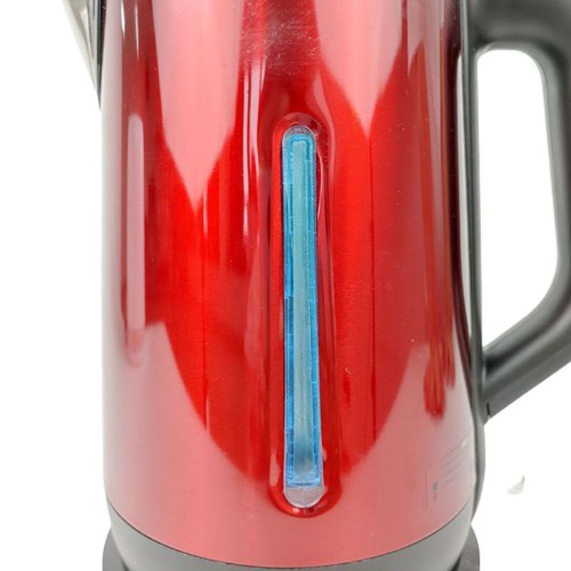 China Factory Plastic Mixed 201SS Chinese Red Keep Warm 1.7L Electric Tea Kettle With Visual Window