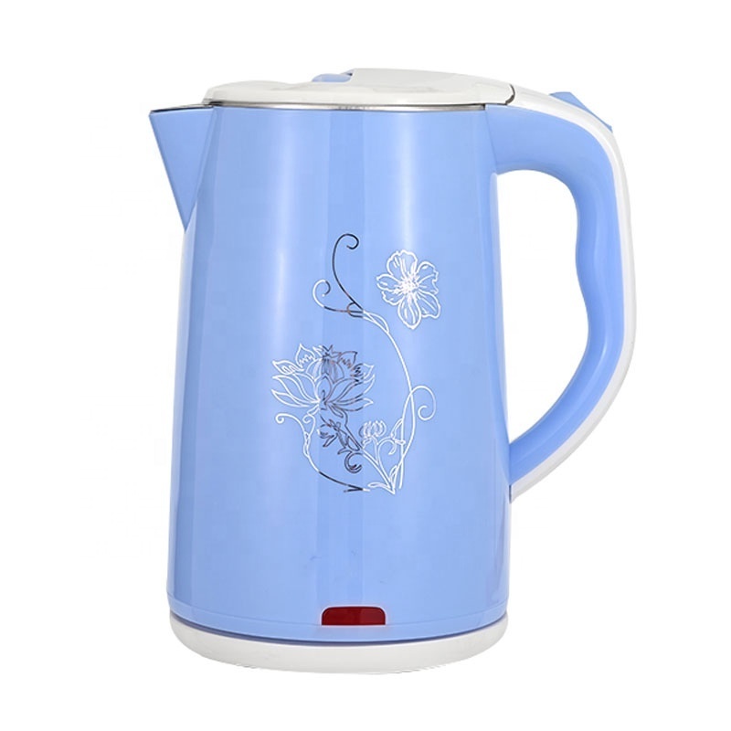 OEM Modern Design Cheap Price Electric Water Kettle Pink Yellow Blue 1.8L Double Wall Cordless Electric Kettle Kitchen Appliance