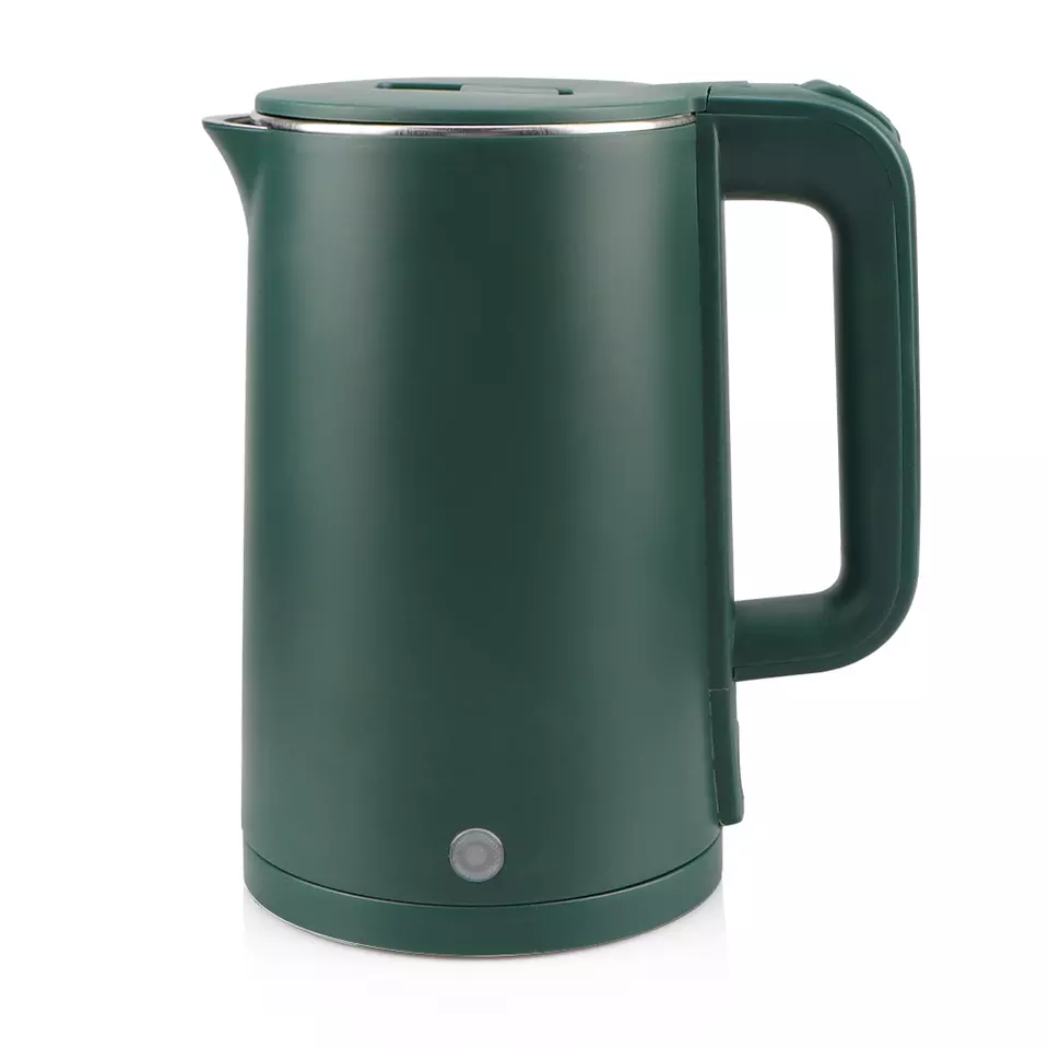 Anti-Scald Cold Touch 1.8L Double Wall Green Color Water Bottle Home Small Appliances Electric Kettle