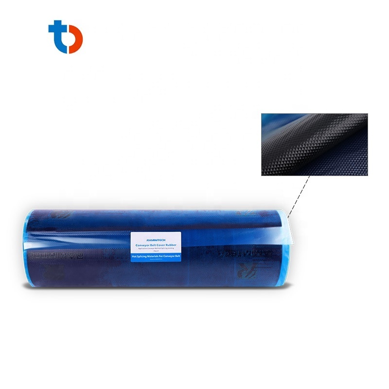 Canvas fabric conveyor belt hot splicing repair uncured intermediate rubber belt vulcanized splice tie gum