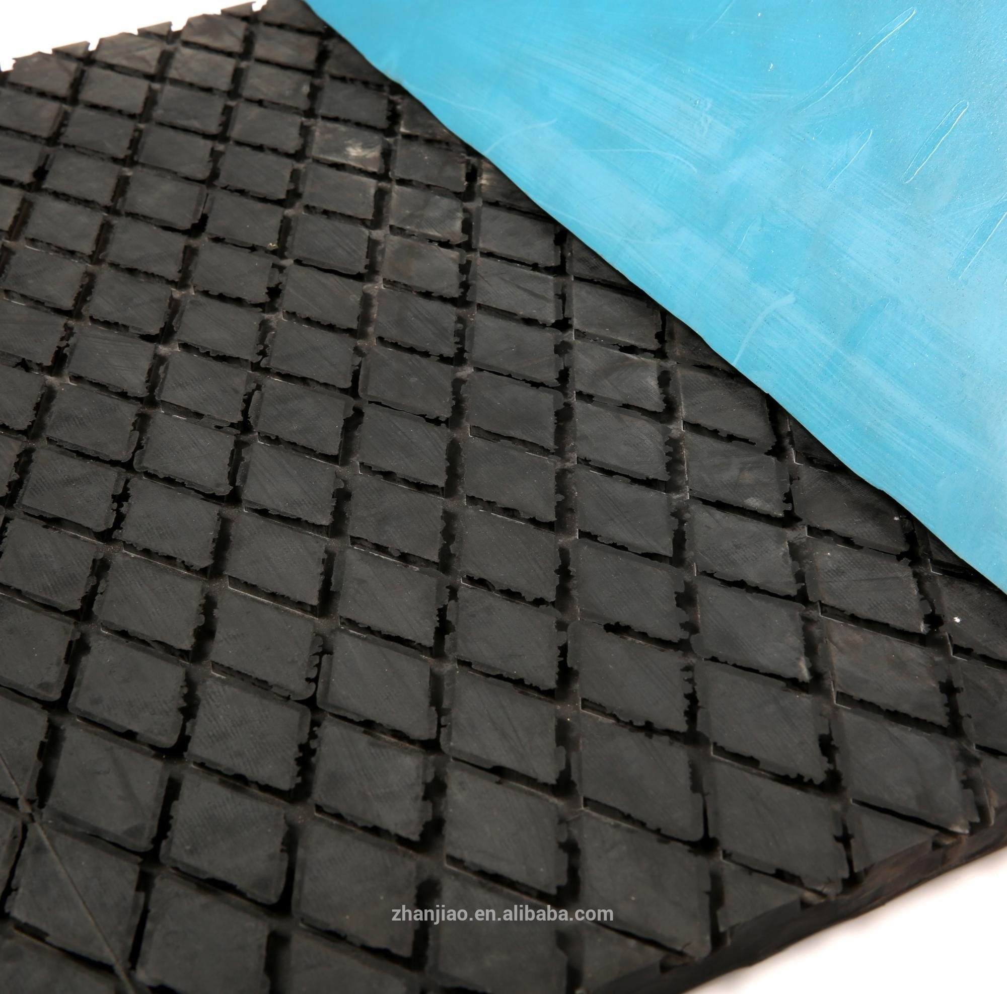 heat resistant latex/polyurethane ribbed corrugated rubber sheet