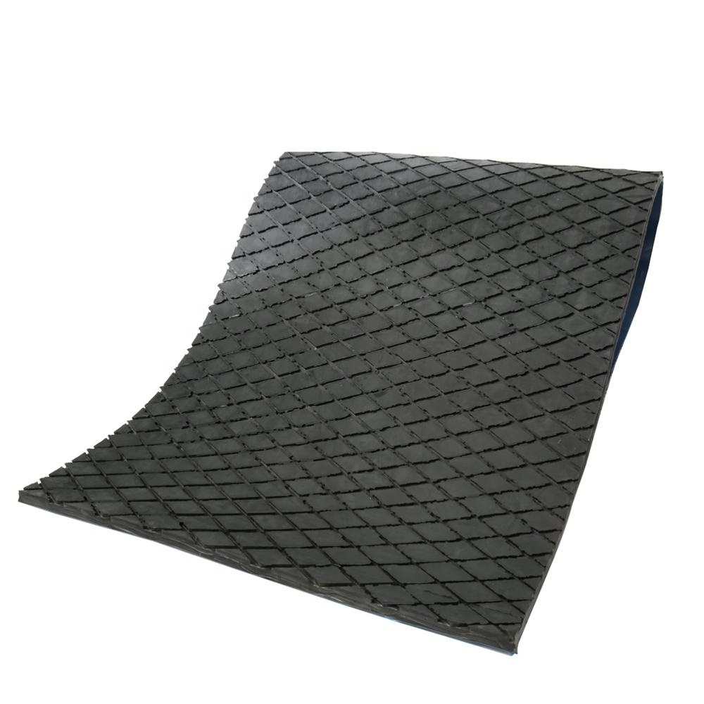 heat resistant latex/polyurethane ribbed corrugated rubber sheet