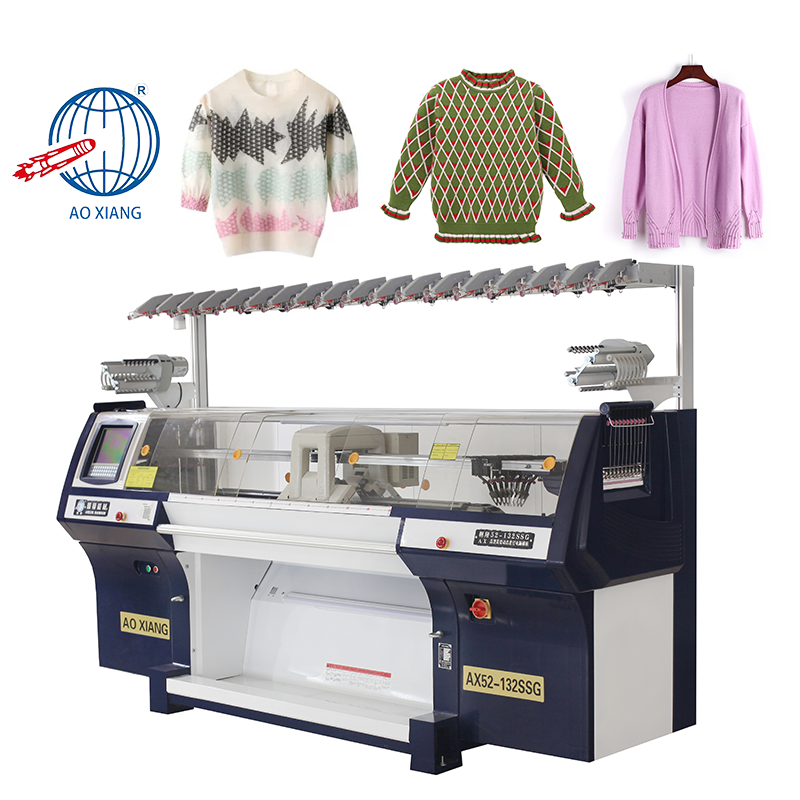 Customized Jacquard Pattern STOLL Computerized Sweater Flat Knitting Machine For Sweater