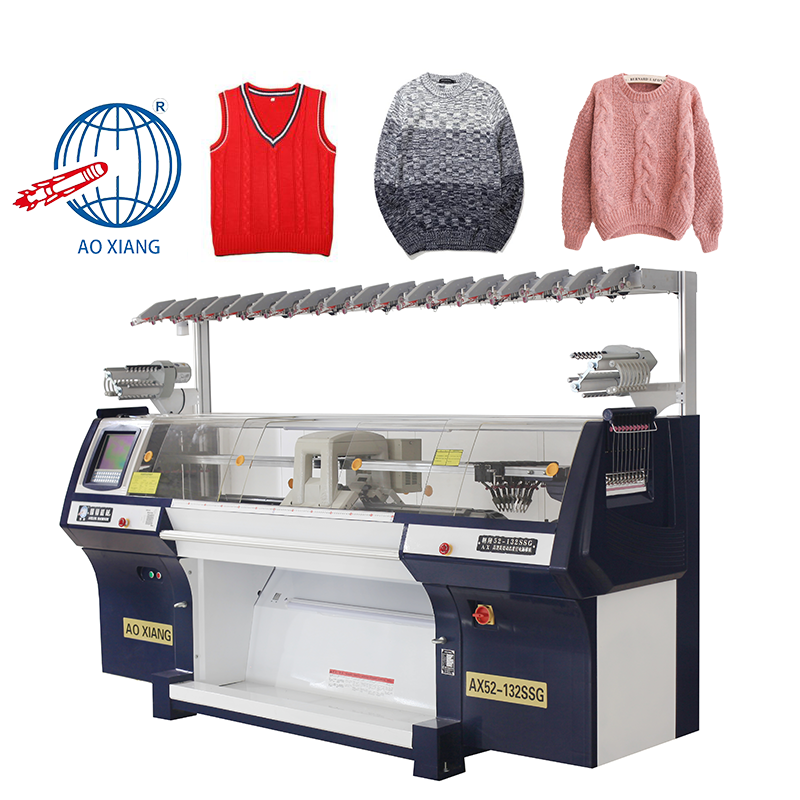 Professional Design Fully Automatic Jacquard Pattern Computerized Sweater Domestic Knitting Machine