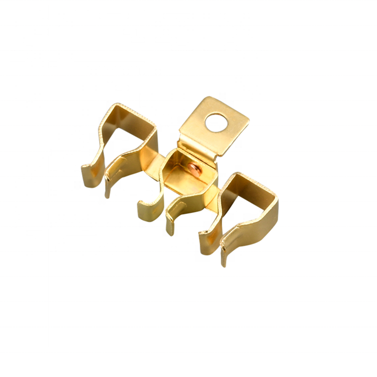 Profession OEM Customized Copper Meter Electrical Italy Switches and Sockets Outlet Brass Stamping Earth Parts