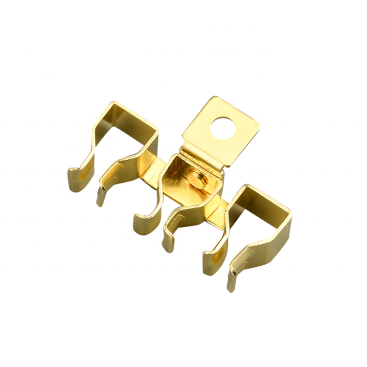 Profession OEM Customized Copper Meter Electrical Italy Switches and Sockets Outlet Brass Stamping Earth Parts