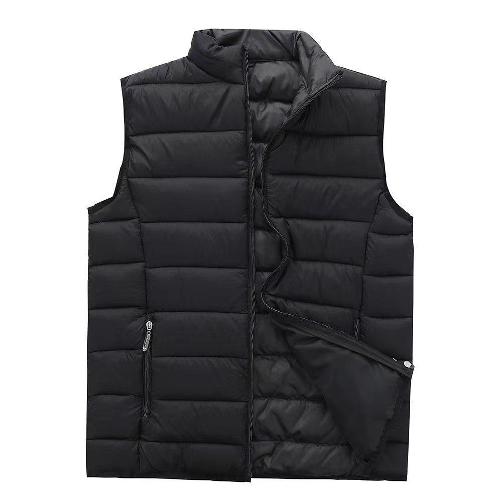 Wholesale custom Lightweight Down Gilet embroidery winter puffer vest for men Men Winter Sleeveless Jackets Down Vest Jacket