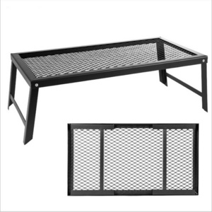 Portable Mesh Grid Charcoal Grill Yakitori Kebab Metal Cooking Table Camping Picnic Fire Pit Simple BBQ Grills