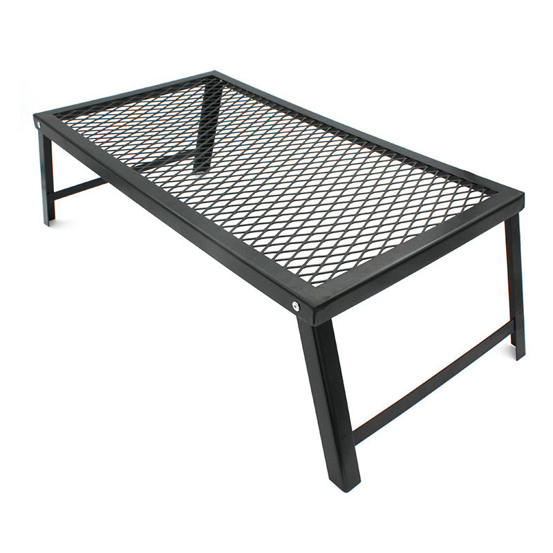 Portable Mesh Grid Charcoal Grill Yakitori Kebab Metal Cooking Table Camping Picnic Fire Pit Simple BBQ Grills