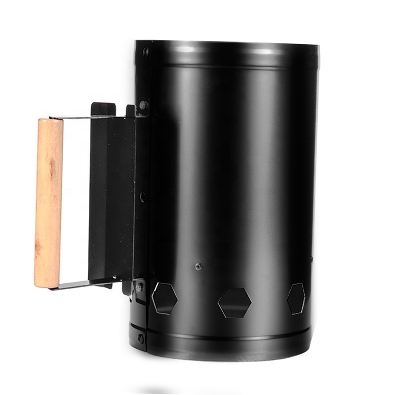 Outdoor charcoal fire starter ignition barrel camping charcoal kindling barrel chimney starter