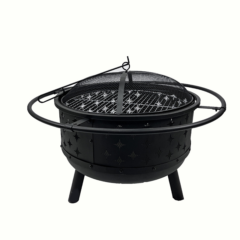 Portable KD Metal Planetary Style Outdoor Firebowl Camping Wood Burning Stove Fire Pit