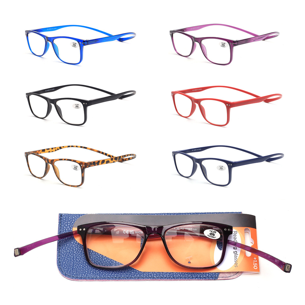 Wholesale hang neck strap click magnetic reading glasses hang neck