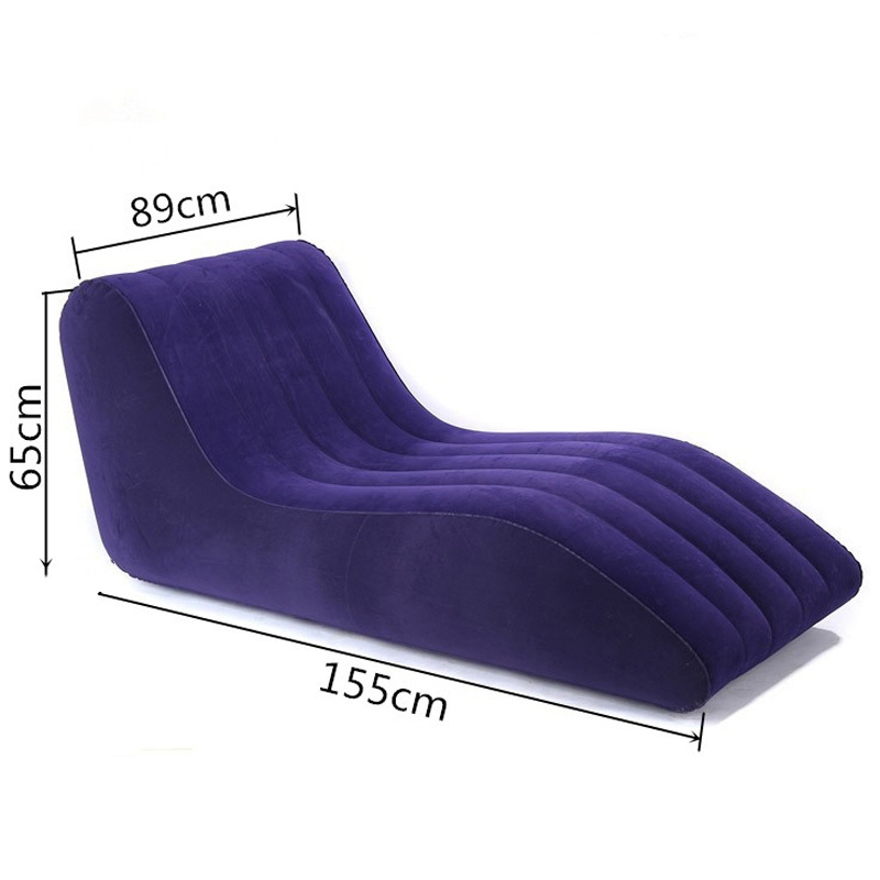 inflatable air lounger s shape sofa