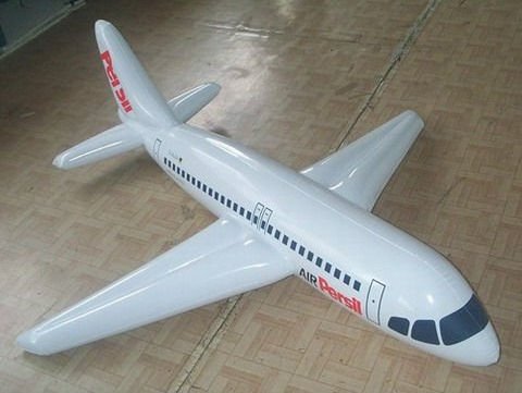 Funny Design Promotion Plastic Large Inflatable Air Plane Model Toy