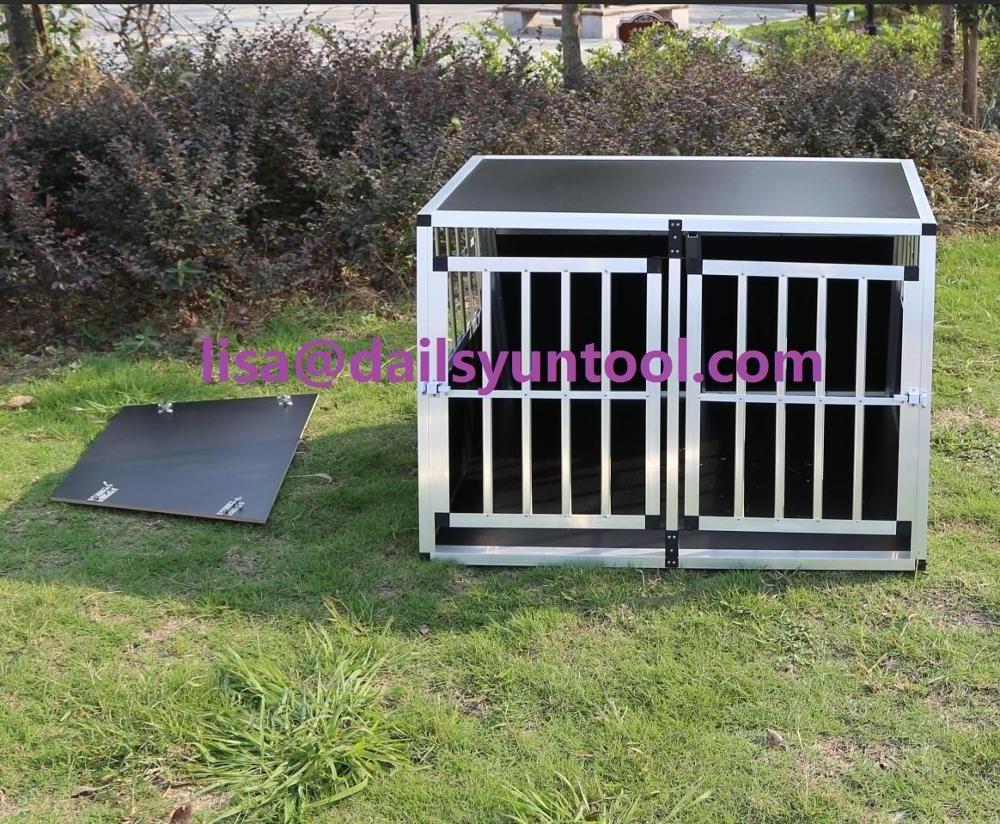 Dog Transport Box Aluminium Transport  Car Cage Carrier ZX979B2