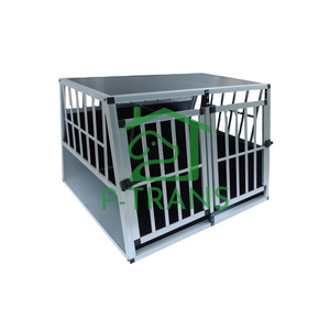 Dog Transport Box Aluminium Transport  Car Cage Carrier ZX979B2